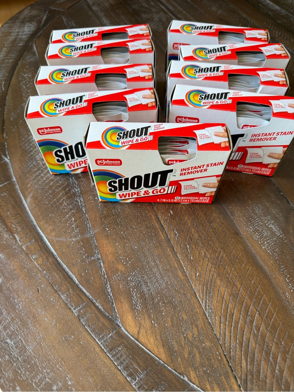 Shout Wipe & Go Portable Instant Stain Remover Wipes 12 Count (9 Pack)
